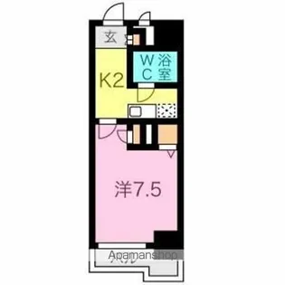 ライオンズマンション名駅西【2階】の間取り