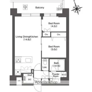 ルーウェ東大泉【3階】の間取り