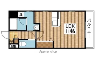 ローザ東中通【4階】の間取り
