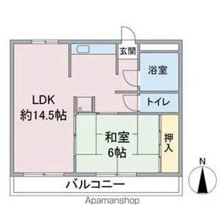 近藤マンション【5階】の間取り