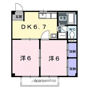 NEWCITY壱番館【2階】の間取り