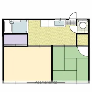 YOUコーポⅡ【202号室】の間取り