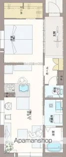 THE GRAND SQUARE 静岡本通【201号室】の間取り