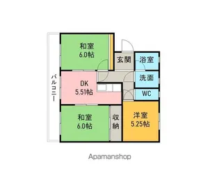 ポニーズマンション【303号室】の間取り