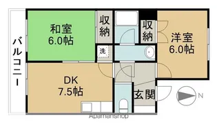 ドミール清洲【201号室】の間取り
