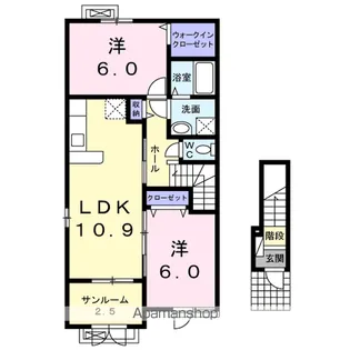 セレノⅡ【2階】の間取り