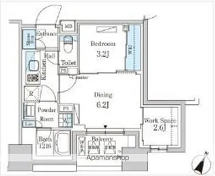 パークアクシス神保町【12階】の間取り