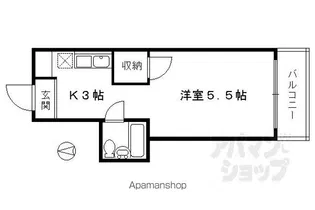 ピーノ清水ろくはら【303号室】の間取り