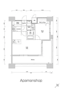 エンクレスト博多駅南GRACE【9階】の間取り