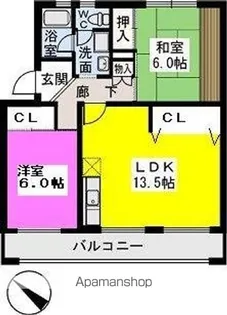 コーポかわらだ【4階】の間取り