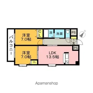 セントフォール笠松【803号室】の間取り