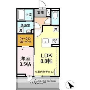グリーンフォレストT【2階】の間取り