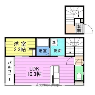 ポート・アラモード【2階】の間取り