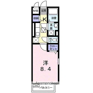 ティー・ウッドガーデン【1階】の間取り
