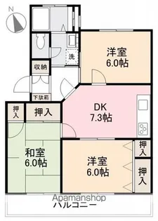 アルト木太Ⅱ【2階】の間取り