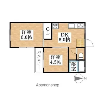 丸協マンション【2階】の間取り