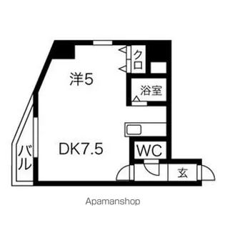 ミラバ澄川【303号室】の間取り