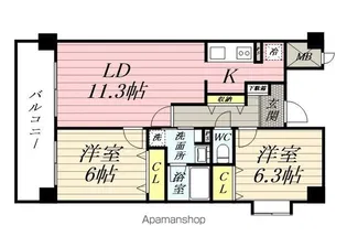 ノア本屋敷【2階】の間取り