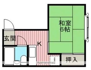 沢マンション【4階】の間取り
