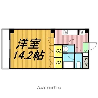 カーザ日暮【4階】の間取り