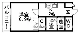 アムールエスポワール浅井【1階】の間取り