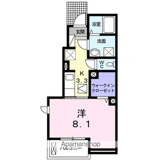 BELLED水の森【1階】の間取り