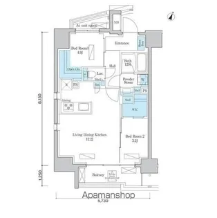 ORSUS板橋本町【8階】の間取り