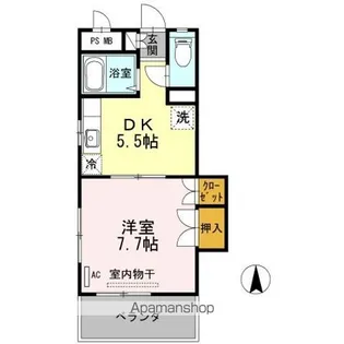 みよしのハイツ【3階】の間取り