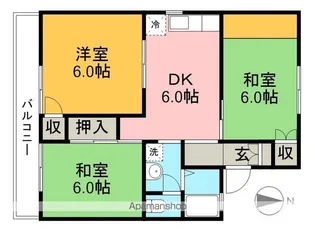 セジュール広見【2階】の間取り