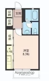 メゾン・くおりす【102号室】の間取り