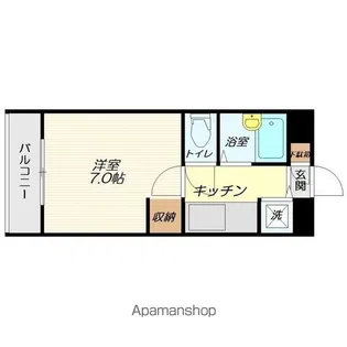 ラビィキャッスル【106号室】の間取り
