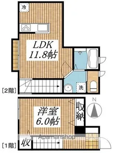 シャンブルピエーリオ【101号室号室】の間取り