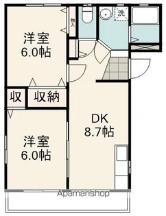 シャイン大内【101号室】の間取り
