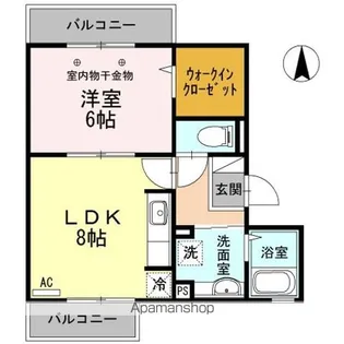 グレイスランド【3階】の間取り