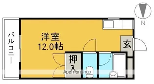 ベルデン朝倉【1階】の間取り