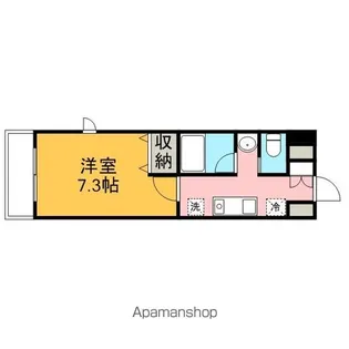 フレア堀江【4階】の間取り