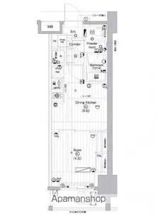 PREMIUM CUBE 亀戸【14階】の間取り
