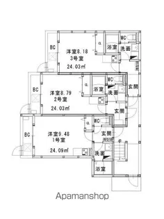 VICOLO OHORI(ヴィーコロ大濠)【2階】の間取り