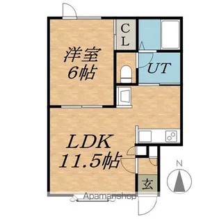 西楓館【1階】の間取り