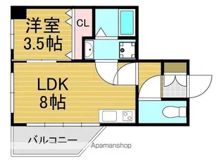 リバティ神屋【6階】の間取り
