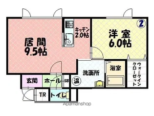ルミエール【102号室】の間取り