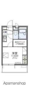 レオパレスHOPE京坪【203号室】の間取り