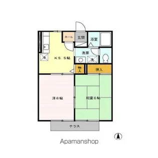 セジュール城東【1階】の間取り