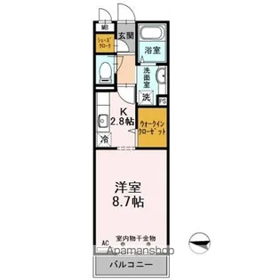 ベルチェドマーニ【2階】の間取り