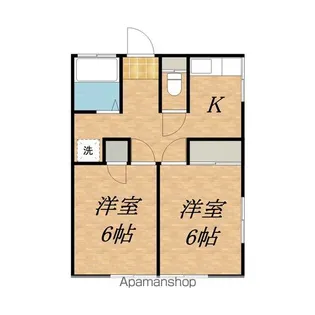 高岡荘【B号室】の間取り