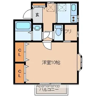 ロワジール(伊在)Ⅱ【1階】の間取り
