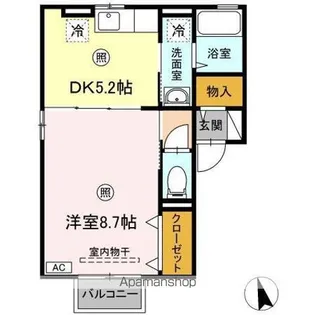 パラディー・M【2階】の間取り