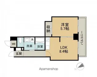 東千田町ハイム【202号室】の間取り