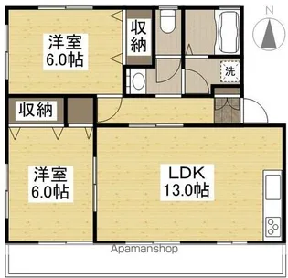 メゾン大福Ⅱ【2階】の間取り