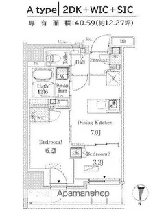 パークアクシス両国スクエア【9階】の間取り